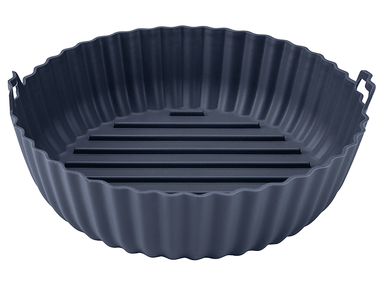 Fackelmann Silikonform Airfryer 22cm rund gerillt; Silikonform für Airfryer