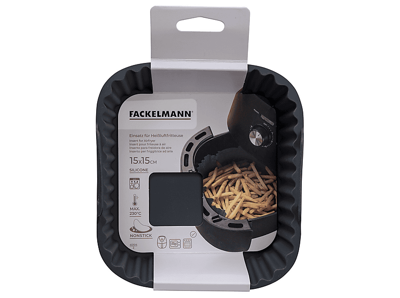 Fackelmann Silikonform Airfryer 17cm eckig glatt; Silikonform für Airfryer — Foto 2 von 2