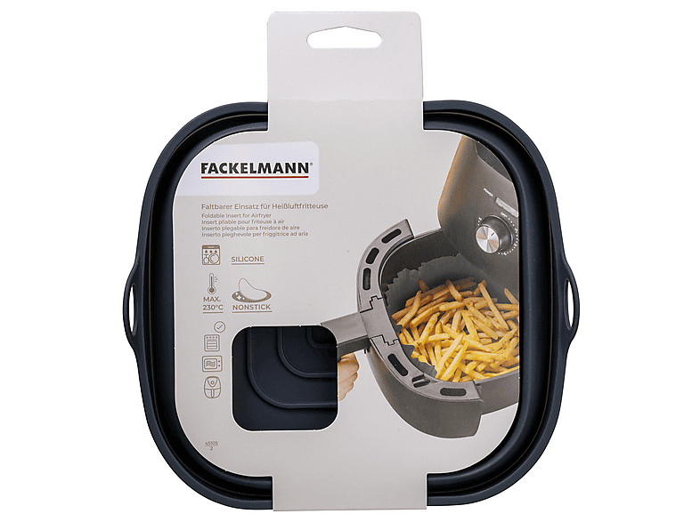 Fackelmann Silikonform Airfryer 20cm eckig faltbar; Silikonform für Airfryer — Foto 2 von 2