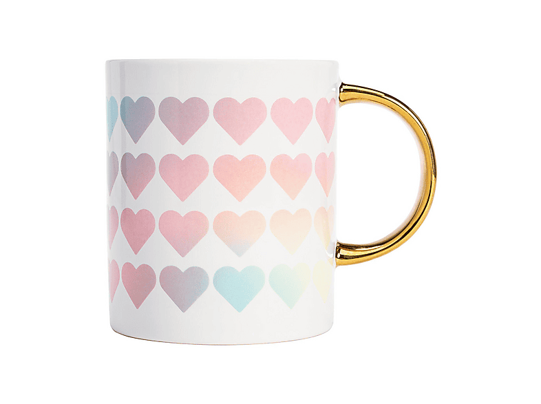 Paris Hilton Tasse mit Herzen, 450ml