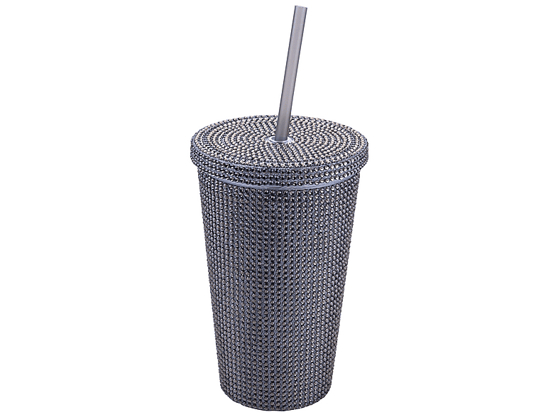 Paris Hilton Diamant-Trinkbecher Schwarz, 500ml