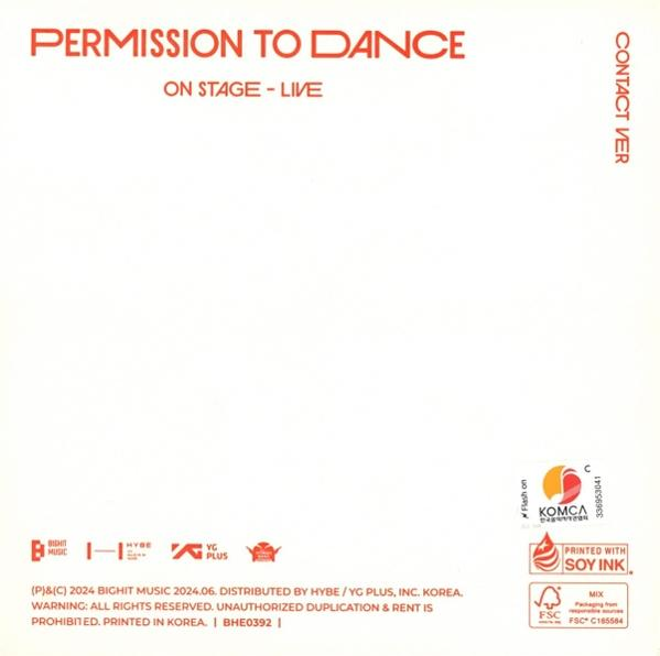 BTS PERMISSION TO DANCE ON STAGE 8枚 BTS - PERMISSION TO DANCE ON STAGE - LIVE (LIVE ALBUM)
