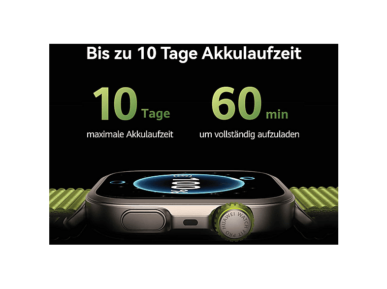 HUAWEI Fit 4 Pro Smartwatch Fluorelastomer, 130-210 mm, Black