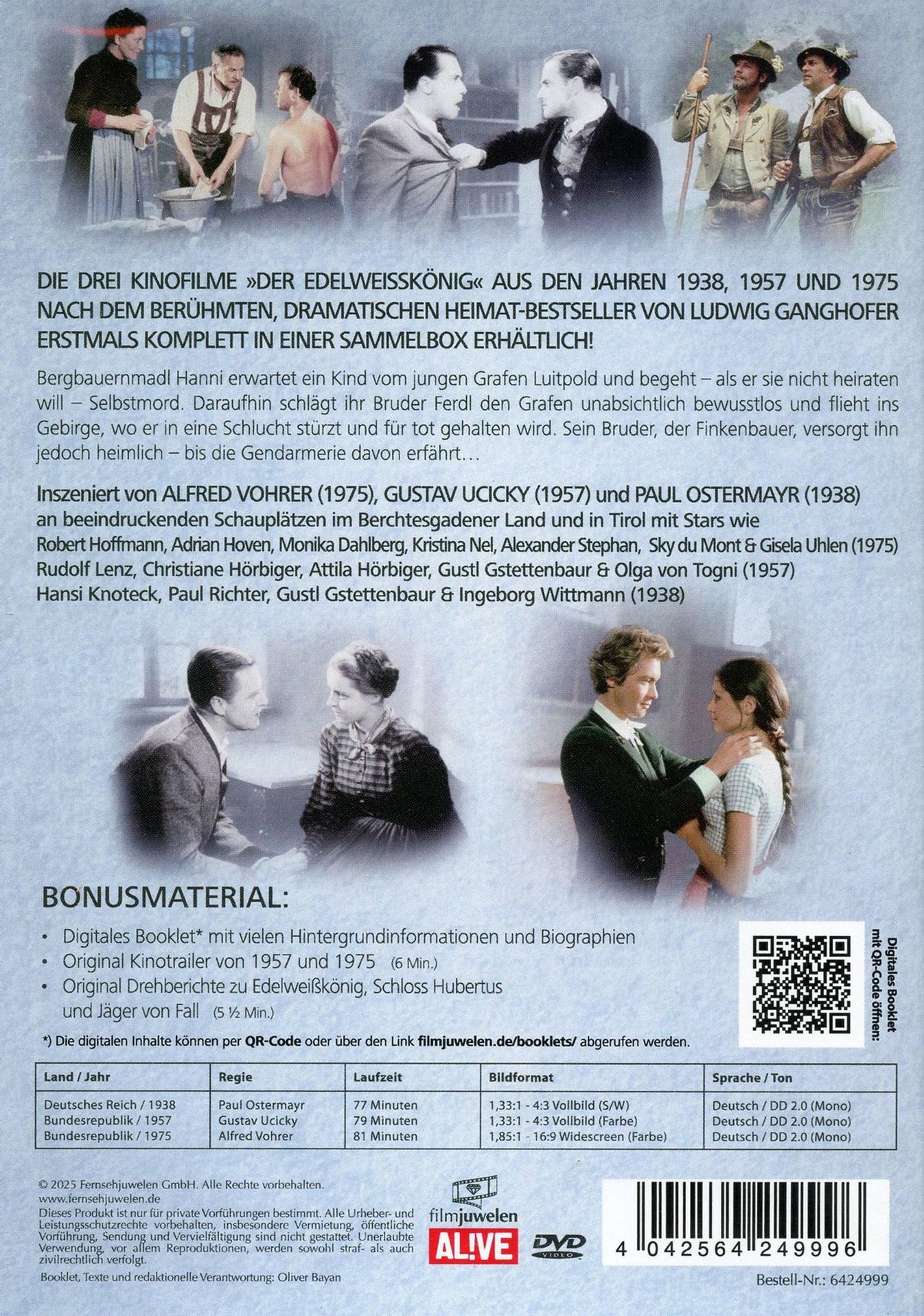 DVD-Cover mit Filmszenen und Text. Es wirbt für eine Filmsammlung mit den Titeln und Schauspielern.