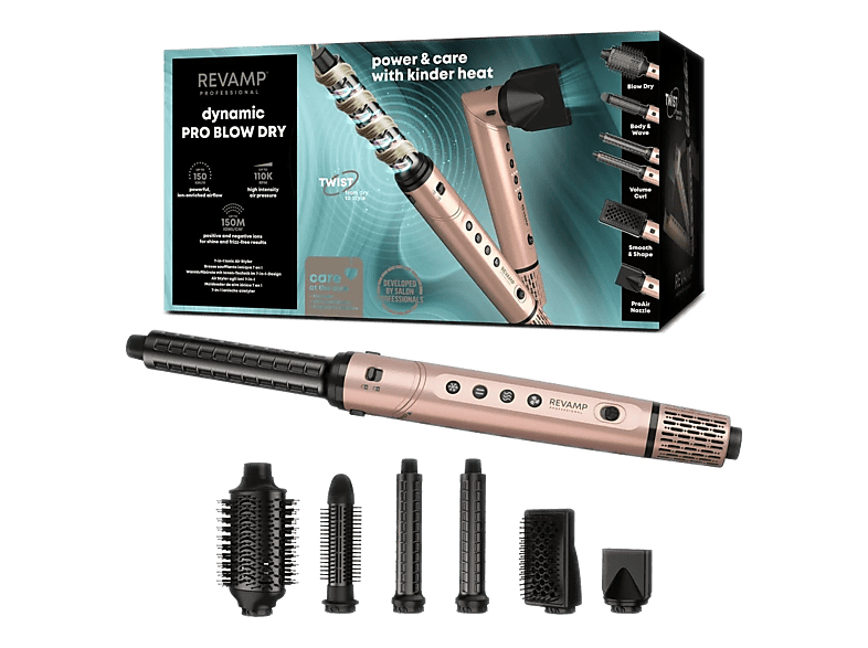 Suszarko-lokówka REVAMP Dynamic Radiance Pro Blow Dry DR-2850GD Złoty