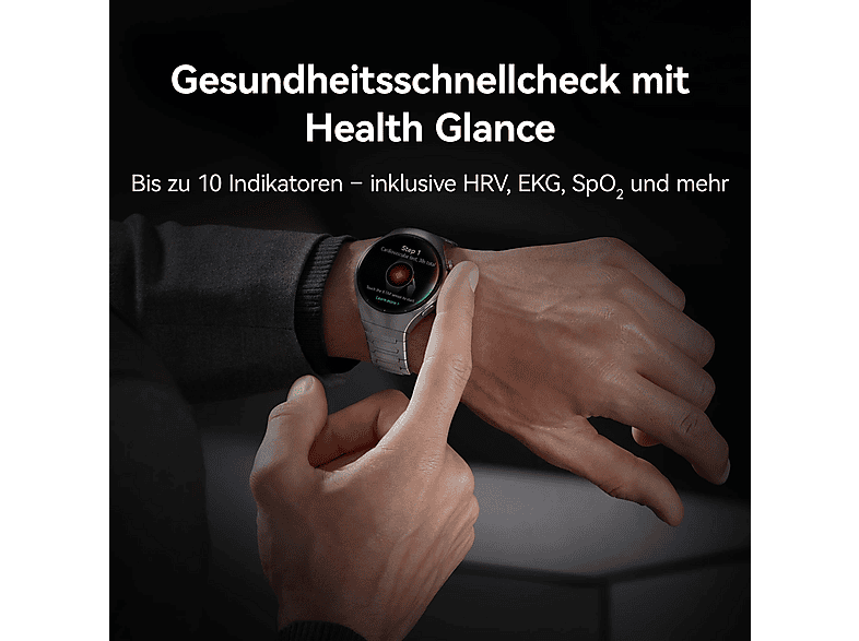 HUAWEI Watch 5 42 Smartwatch Kompositarmband, 120-190 mm, Moon White