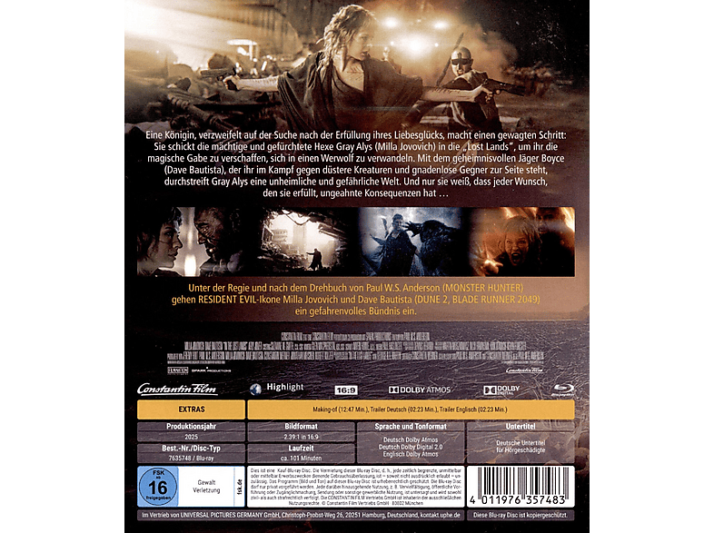Thumbnail - In the Lost Lands Blu-ray