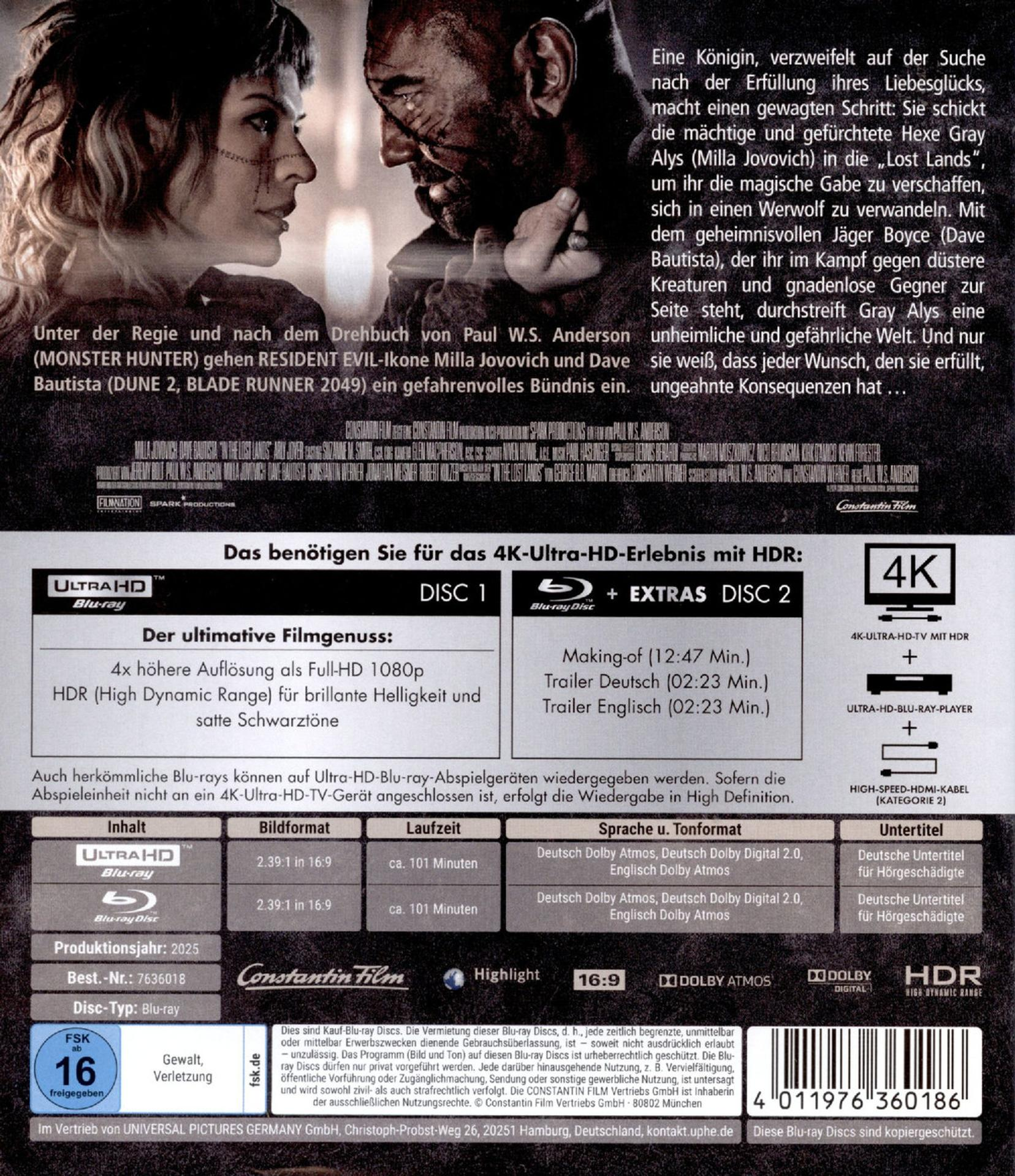 Filmposter mit zwei Gesichtern im Profil. Eines ist eine Frau mit Gesichtsmarkierungen, das andere ein Mann mit Narben.