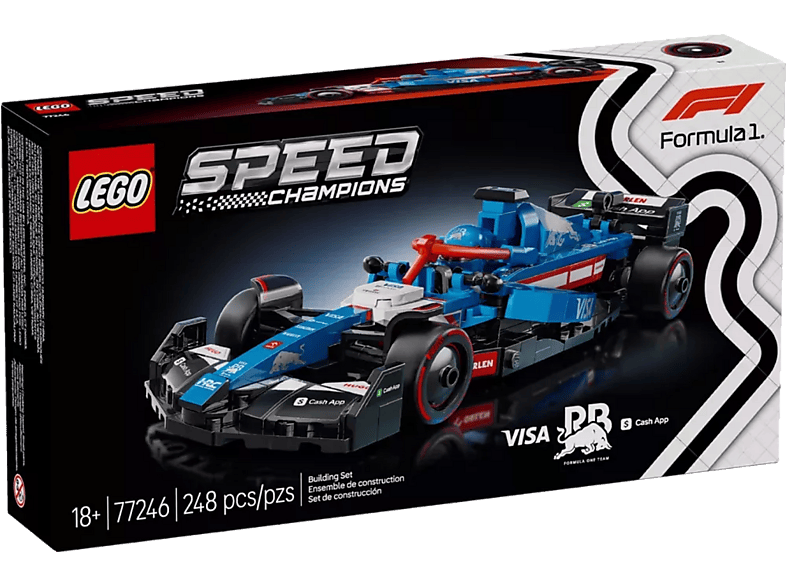 Lego Speed Champions 77246 Visa Cash App Rb Vcarb 01 F1 Racewagen Bouwstenen Multicolor