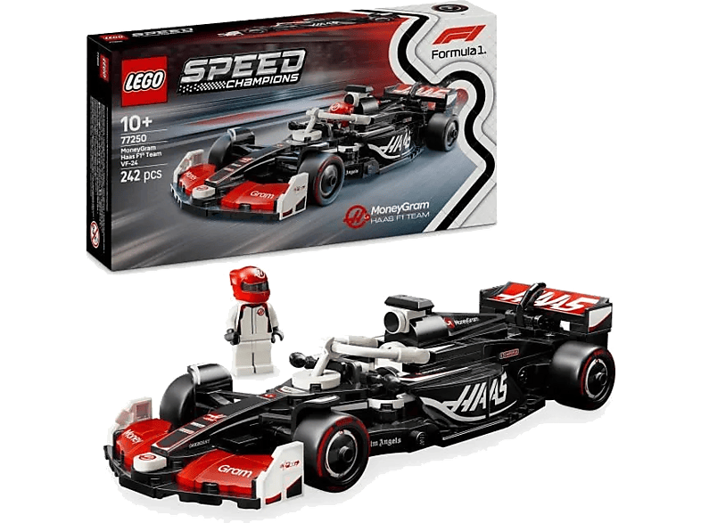 Lego Speed Champions 77250 Moneygram Haas F1 Team Vf-24 Racewagen Bouwstenen Multicolor