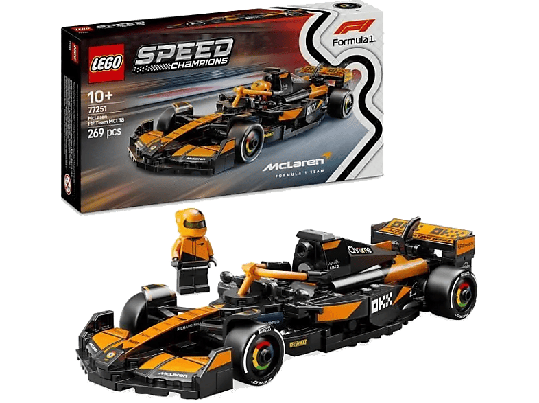 Lego Speed Champions 77251 Mclaren F1 Team Mcl38 Racewagen Bouwstenen Multicolor