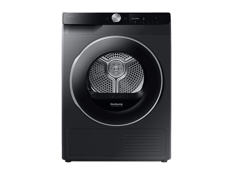 Secadora bomba de calor - Samsung DV90DG6845LBU3, 9 Kg, 18 programas, Wifi, AI Dry+ Clase A, Negro