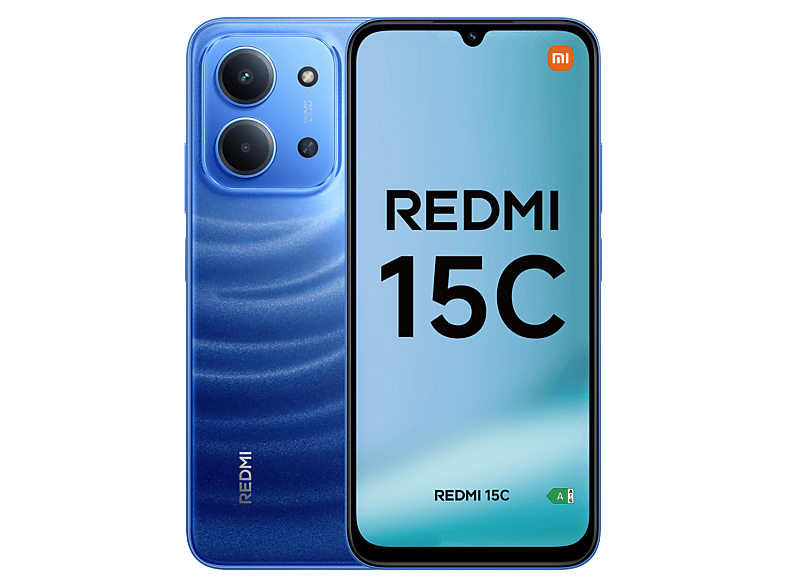 Xiaomi Redmi 15C, Azul Luz de Luna, 256GB, 4GB RAM, 6.9 HD+, MediaTek Helio G81-Ultra, 6000 mAh