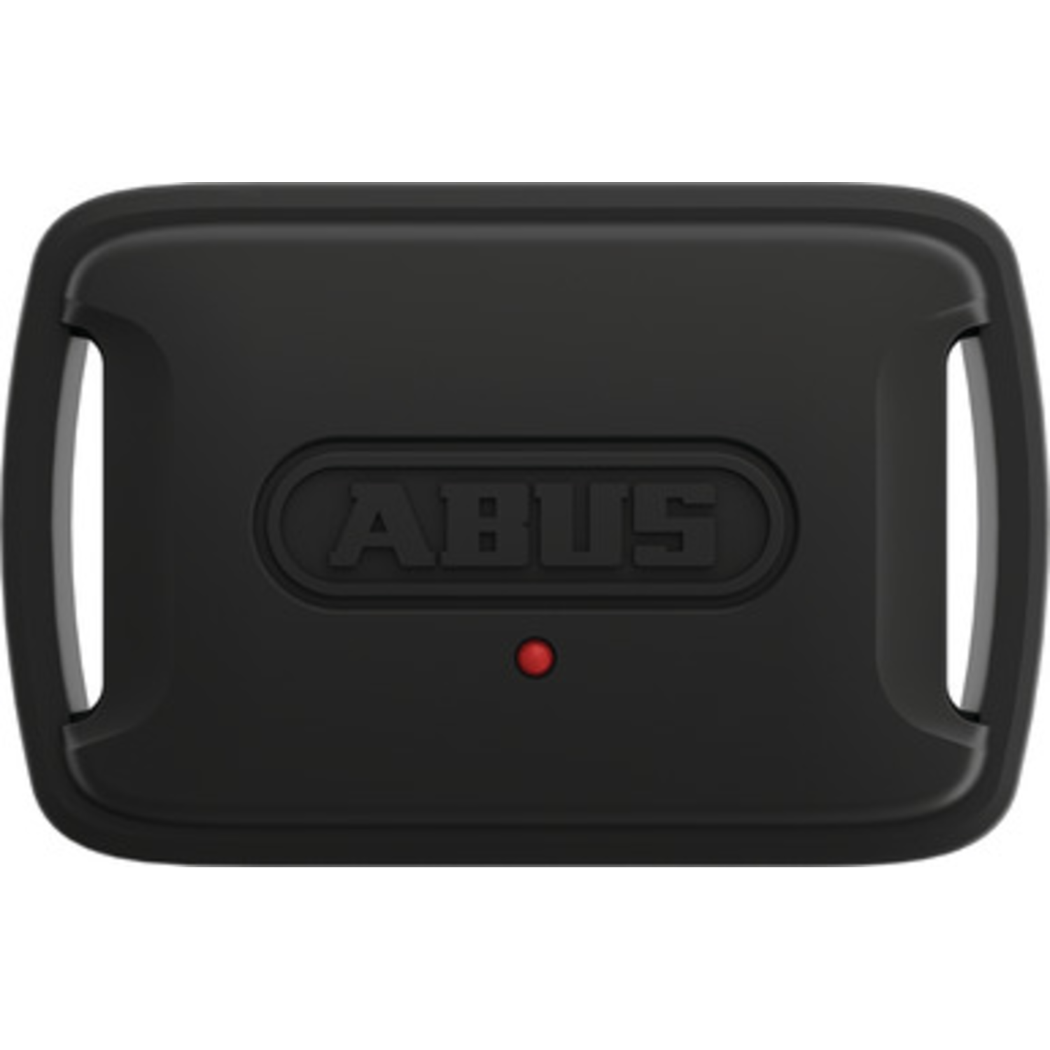 A black rectangular device with the embossed word "ABUS" and a red dot. It has two curved handles.