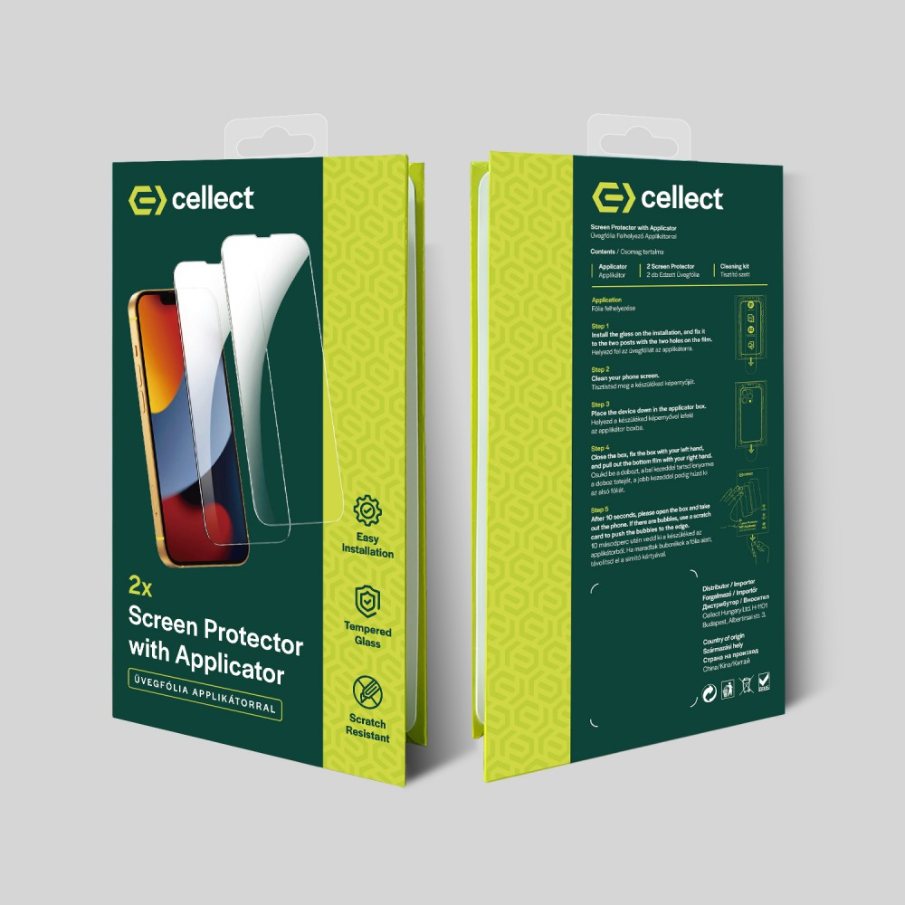 CELLECT iPhone 16 Pro Max applikátor 2 db üvegfóliával (LCD-IPH16PM-APP)