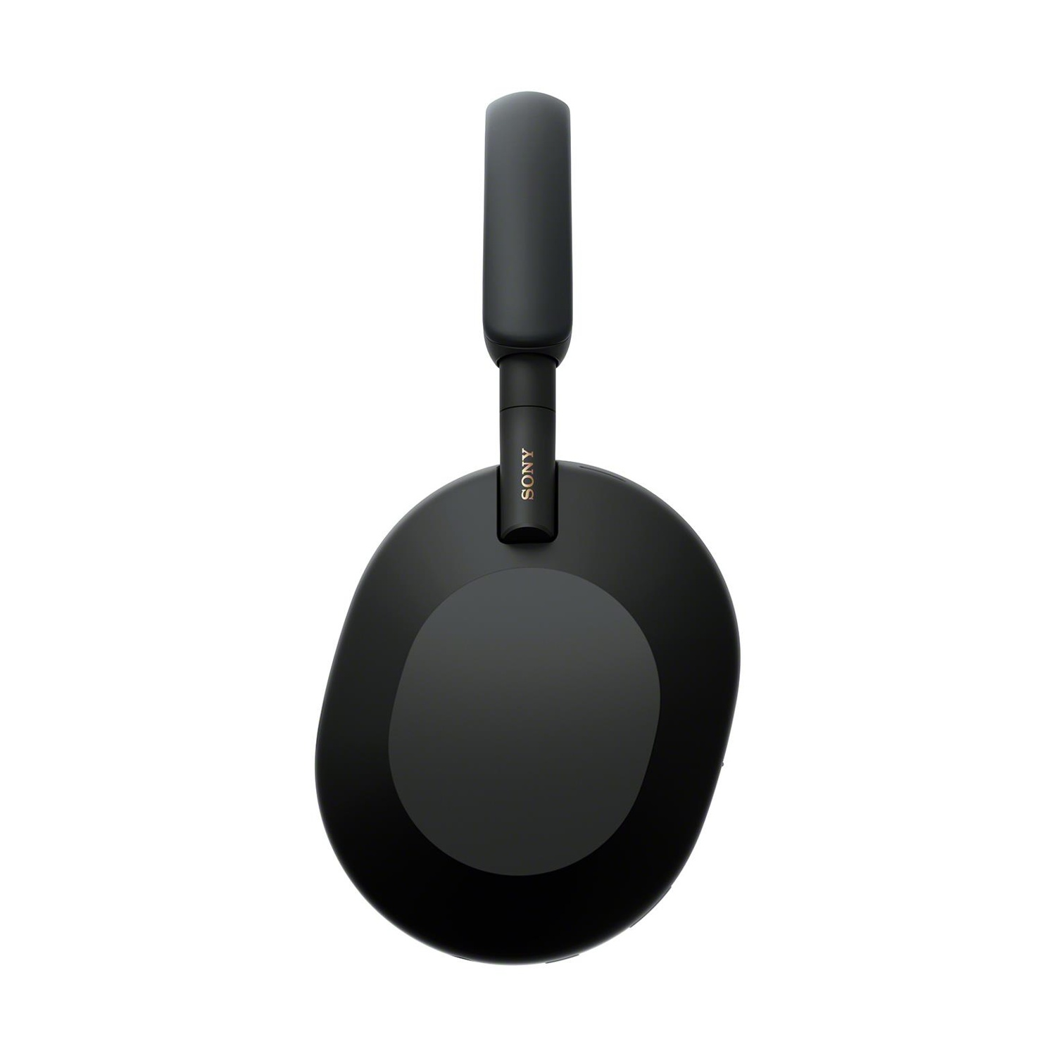 Cuffie Sony nere centrate su sfondo bianco. Hanno un padiglione auricolare circolare e una fascia. Il logo Sony è visibile.