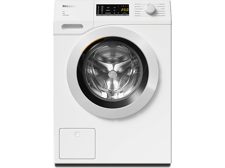 MIELE WCA132 WCS 8kg Advantage W1 Chrome Edition Waschmaschine (8 kg, 1400 U/Min., A, Flusenfilter, Fremdkörperfilter)