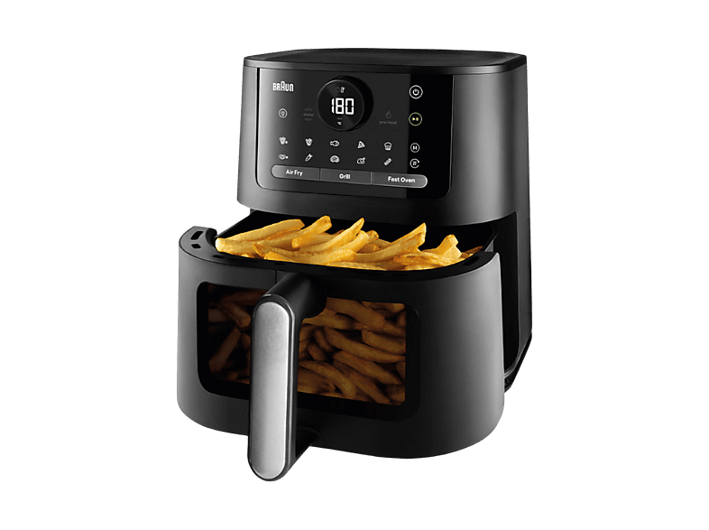 Braun HF 5075IBK Multifry 5 Heißluftfritteuse 6 l, 2000 Watt, Schwarz