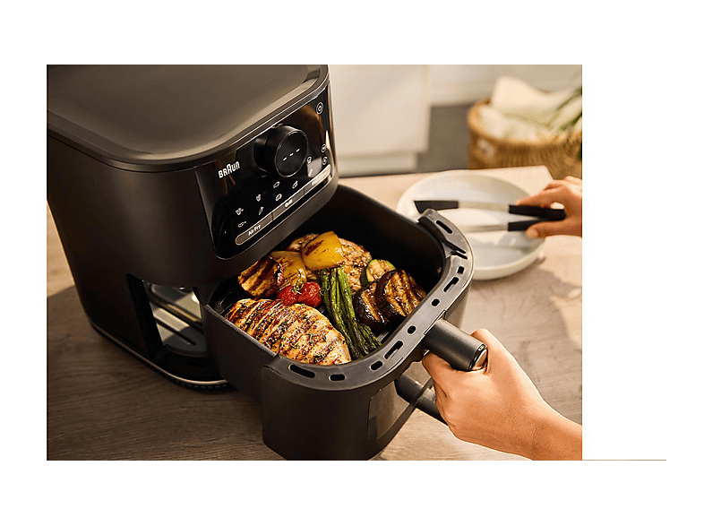 Braun HF 5075IBK Multifry 5 Heißluftfritteuse 6 l, 2000 Watt, Schwarz — Foto 3 von 5