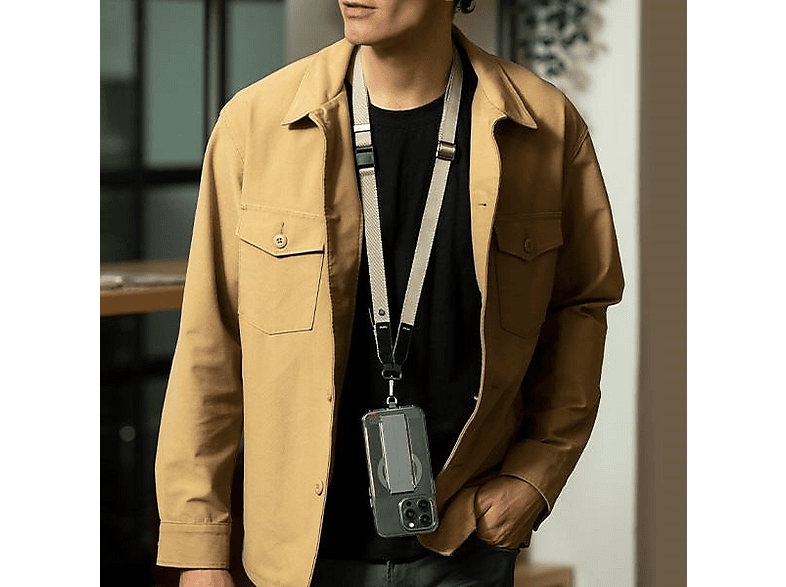 Uniq Smycz do telefonu 2w1 pastelowy zielony/laurell green – zdjęcie 3