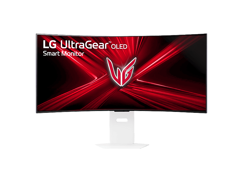 Monitor gaming - LG 39GX90SA-W, 39" WQHD 4K, 240 Hz, 0.03 ms, OLED curvo 800R, AMD FreeSync™, USB-C, Altavoces integrados, Altura ajustable, Blanco