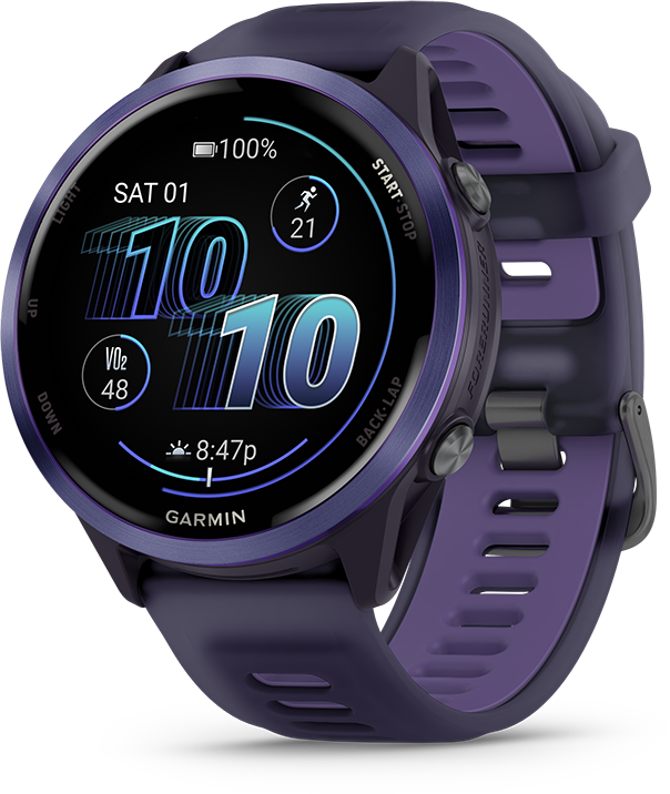 GARMIN Forerunner 570 okosóra, 47mm, lila (010-02971-02)