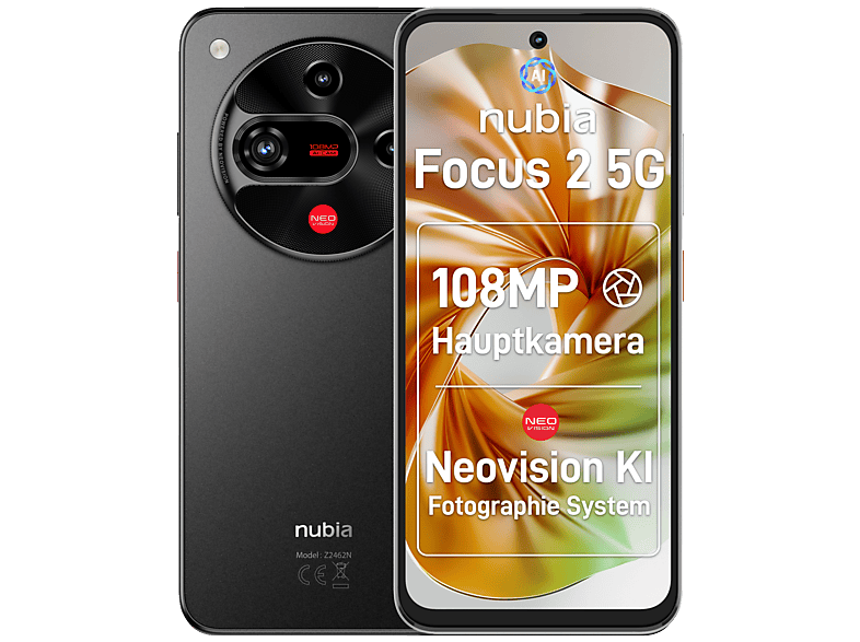 NUBIA Focus 2 5G Black 256 GB Black Dual SIM