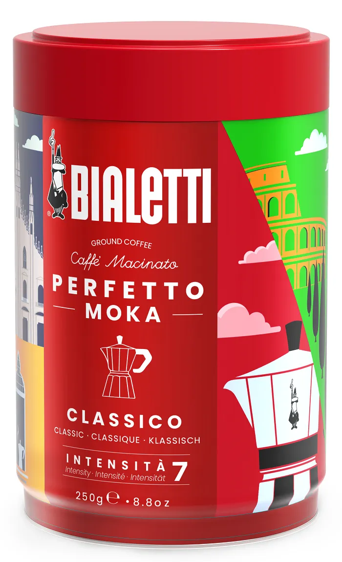 BIALETTI Moka Perfetto Classico őrölt kávé fémdobozban 250g