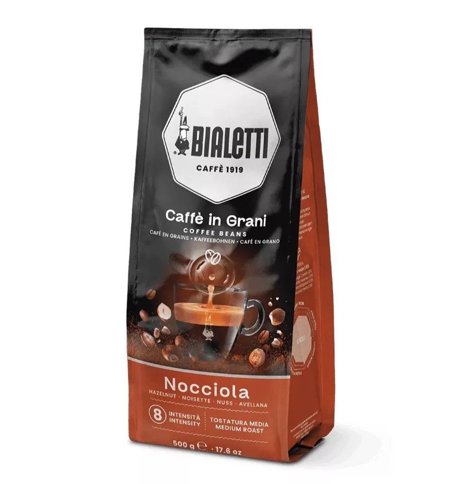BIALETTI Szemes kávé, mogyorós íz 500g