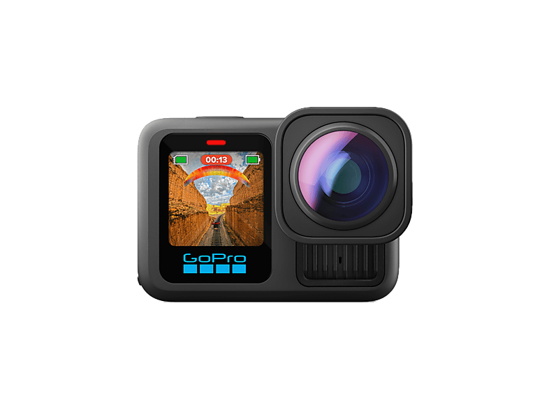 GoPro Hero13 Ultra Wide Edition, Sensor de 27 MP, Micrófono, Pantalla LCD frontal con Vista Previa, CMOS 1/1,9, Negro