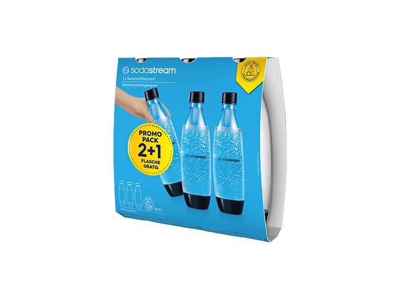SODASTREAM FUSE Wassersprudler Flaschen Schwarz