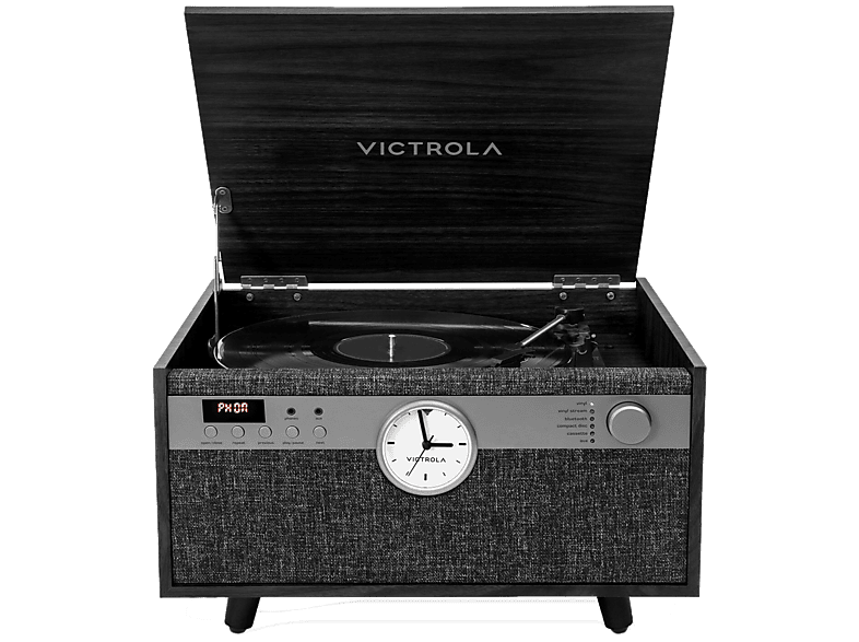 Victrola Century Signature+ 6-in-1 VTA-830SB-BLK-INT Manualny Napęd paskowy Bluetooth CD Kaseta Czarny
