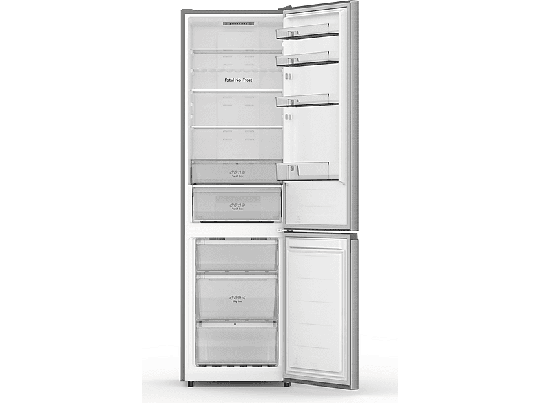 HISENSE RB440N4ACC Kühlgefrierkombination (C, 336 l, 2017 mm hoch, Inox-Optik)