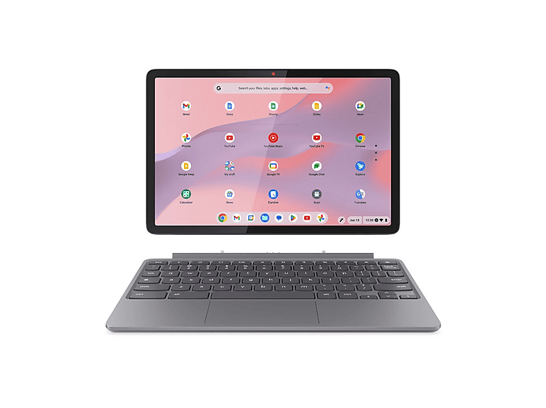 Lenovo Chromebook Duet Notebook, 10,95", processore MediaTek Kompanio 838, ARM Mali-G57, RAM 8 GB, 128 GB eMMC, Grigio siderale, Google Chrome OS