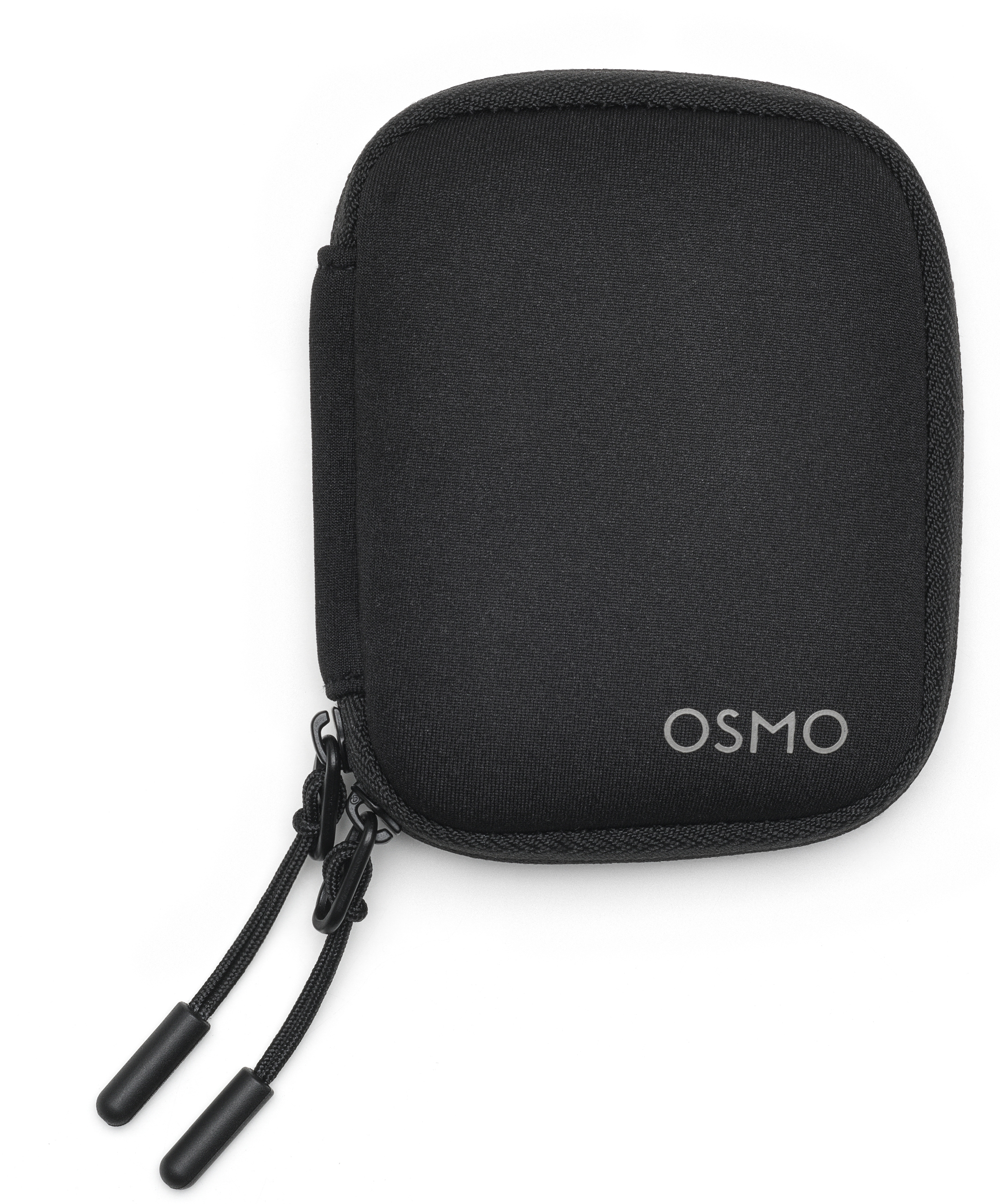 Czarny, owalny futerał z zamkiem błyskawicznym i napisem "OSMO". Na białym tle.