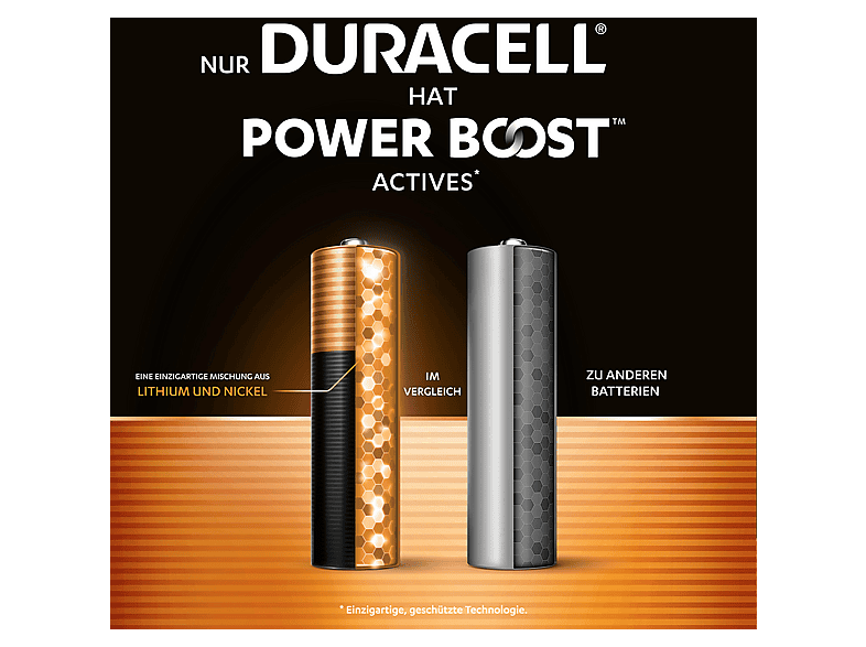 DURACELL Plus AA Batterie, Alkaline, 1.5 Volt 8 Stück
