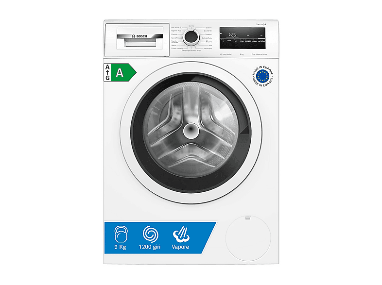 Bosch Wan24209Ii Lavatrice, Caricamento frontale, 9 kg, 59 cm, Classe A