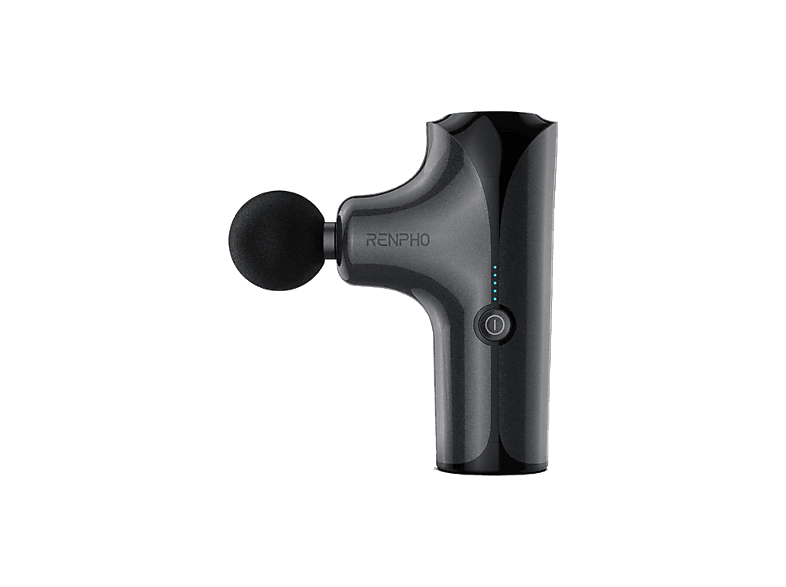 Pistola de masaje - Renpho Mini Massage Gun, 5 niveles, Piernas, Espalda, Brazos, 4 horas autonomía, Negro