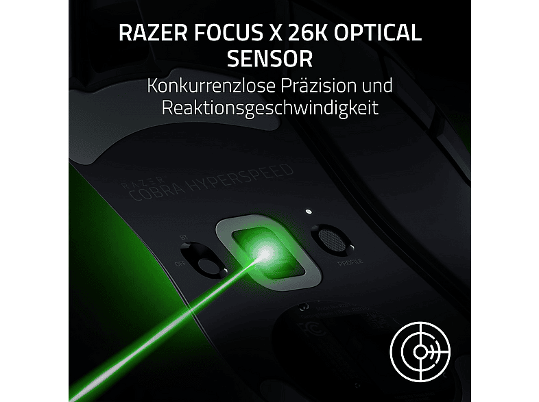 Thumbnail - RAZER Cobra HyperSpeed Leichte, anpassbare, kabellose Gaming Maus, Schwarz