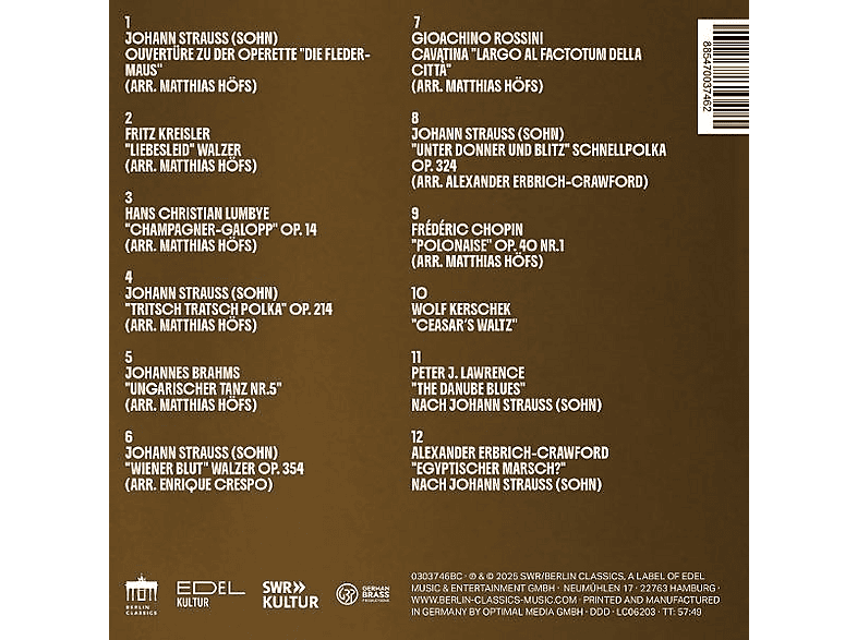 Thumbnail - German Brass - Strauss: A Tribute to Johann Strauss on (CD)