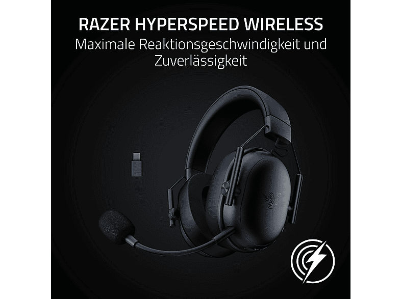 Thumbnail - RAZER BlackShark V3 X HyperSpeed, Over-ear Gaming Headset Bluetooth Schwarz
