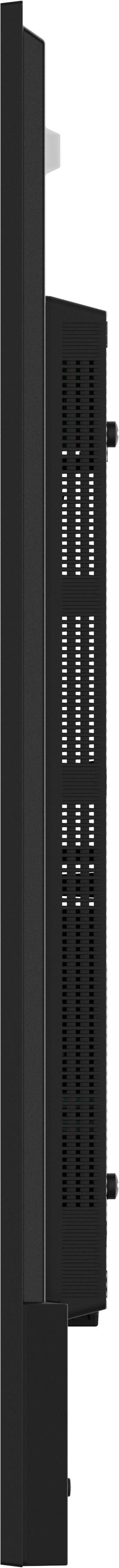 Ein schwarzes elektronisches Gerät. Es hat eine rechteckige Form mit einer Seitenwand mit vielen quadratischen Löchern.