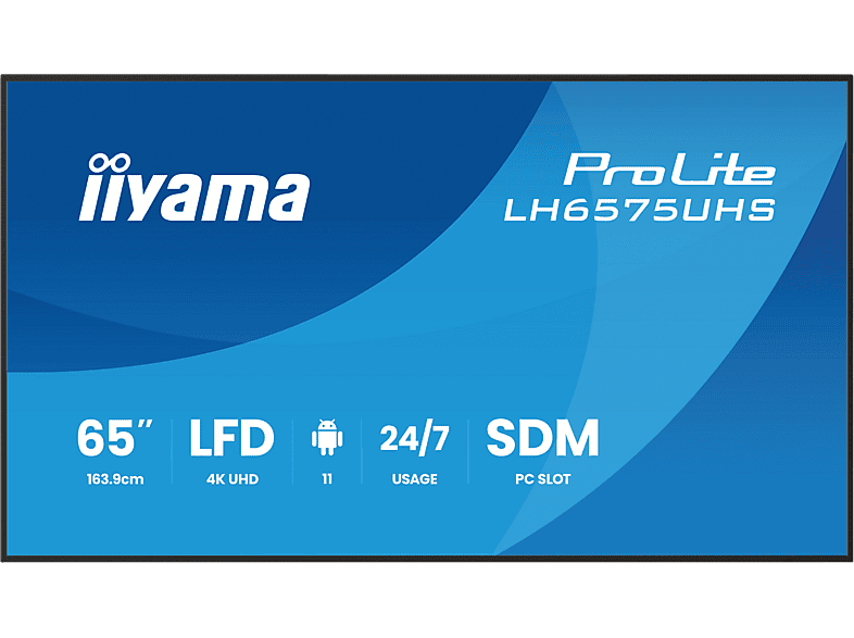 Thumbnail - IIYAMA ProLite LH6575UHS-B2AG Monitor (Flat, 64,5 Zoll / 164 cm, UHD 4K)