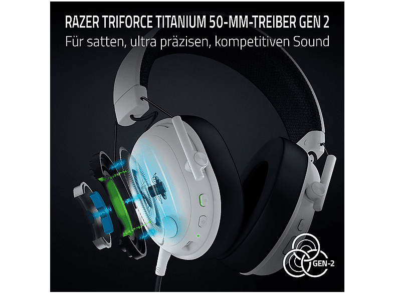 Thumbnail - RAZER Blackshark V3, Over-ear Gaming Headset Bluetooth Weiß