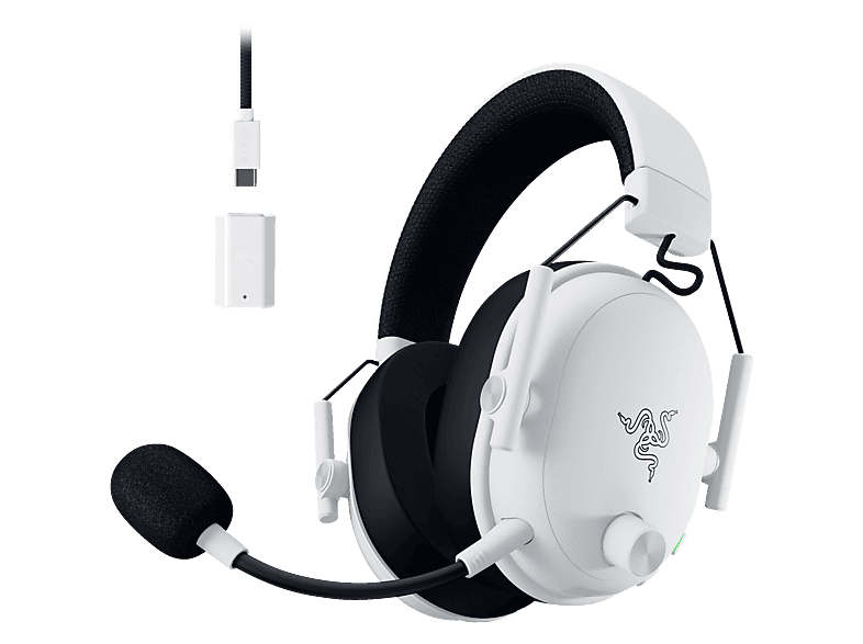 RAZER Blackshark V3, Over-ear Gaming Headset Bluetooth Weiß