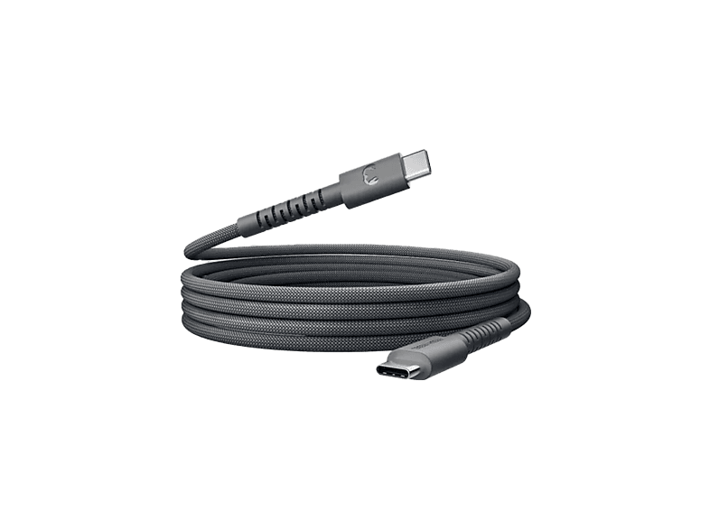 Fresh 'n Rebel Flexwave Silicone Braided 100W USB-C Kabel 3m Storm Grey