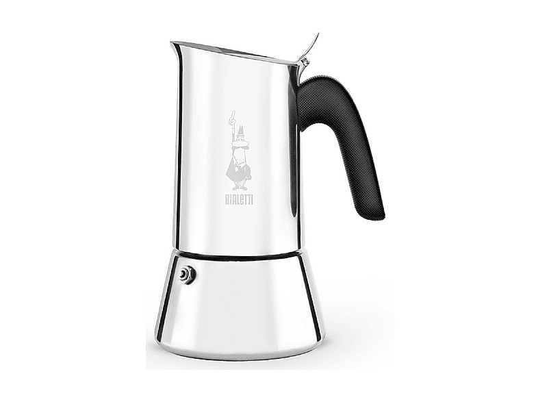 Moka Bialetti New Venus, 6 Tazze, Adatta a tutti i piani cottura, 235 ml, Acciaio Inossidabile