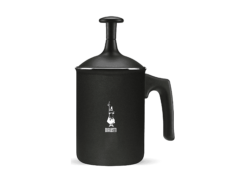 Bialetti Tutto Crema, 3 tazze, Adatta a piani cottura gas, 160 ml, Alluminio Antiaderente, Nero