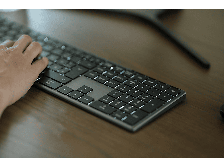 Thumbnail - ISY IKE-7200, Tastatur, Scissor, kabellos, Grau