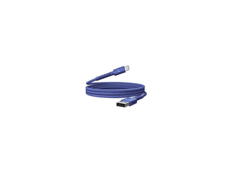 Fresh 'n Rebel Flexwave Silicone Braided Usb-a Naar Usb-c Usb-kabel 2 M True Blue afbeelding